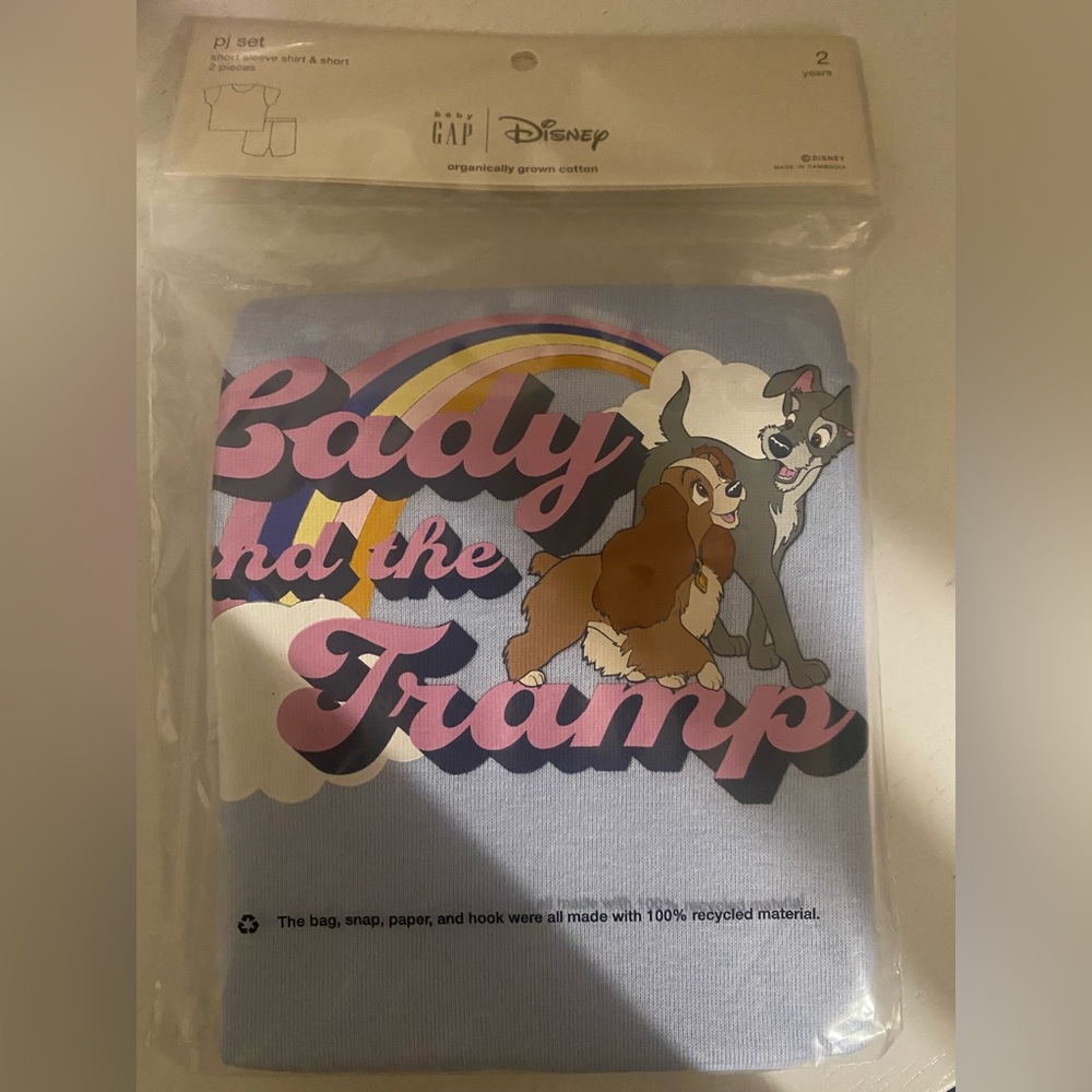 Disney baby gap lady and the tramp pajamas